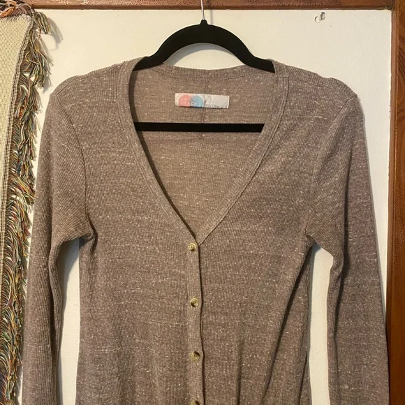 Free People ribbed up maxi cardigan - Picture 5 of 6